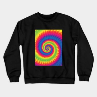 Rainbow Tie Dye Pattern Crewneck Sweatshirt